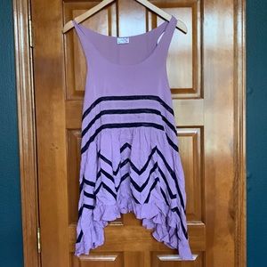 Free people voile and lace trapeze dress